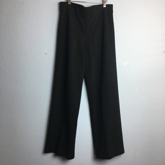Eileen Fisher Pants - Eileen Fisher Black Italian Fabric Slip On Pants